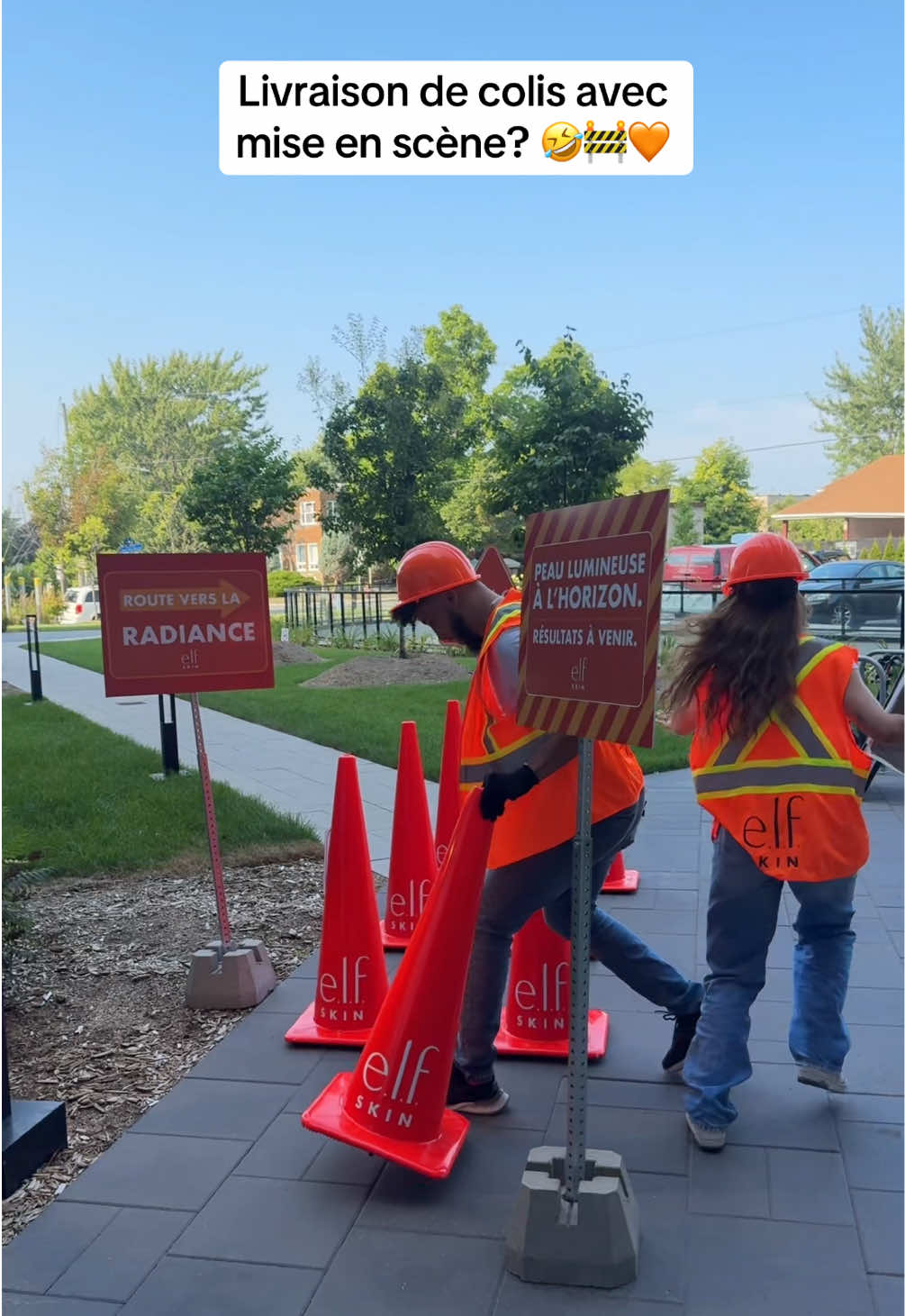 Jvais me souvenir de cette livraison 📦 🧡 merci @elfcosmetics 🥹 #humour #pr #fyp #fr 