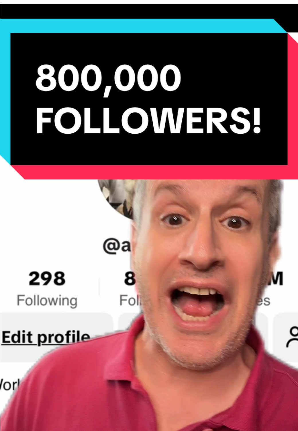 08AUG25 I just broke 800,000 followers, thanks to TikTok!  thank you everyone.