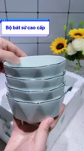 Bộ bát sứ cao cấp #giadungthuythuy #xuhuong #batdiadep 