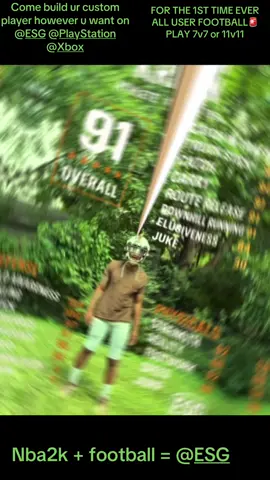 WELCOME TO @ESG 🏈🔥 THE WORLD’S FIRST EVER ALL-USER FOOTBALL GAME‼️ @PlayStation  @Xbox  Many ways to play including 7v7 🤼‍♂️ – 11v11 🧠 and much more 👀, WITH NO CPU 🤖 the competition is absolutely acrimonious 🧨‼️ Customize EVERYTHING 🎮 — size 📏, skills 🧬, swag 🧢, success 💼. Plenty of Position Combinations to create: 🧱⚡️ 🔧 Build a QB like @26Ochoz 🐐 that’s athletic enough to play safety like @DJ3 🦅 💪 Maybe a dominant O & D lineman like @Penei 🛡️ @Aaron Donald 🦍 🏃‍♂️ Like heavy running & fast players? Create a RB/LB like @Saquon 💥 /  @Fredwarner54 🗿 🧠 U said u make house calls from anywhere on the field 🗣️ Build a WR/DB/Return Specialist like @Cheetah Bo Hill ⚡ / @Tyrann Mathieu 🎯 No matter what it is — YOU CAN BUILD IT 💻🔨‼️ 🧍‍♂️Come solo or bring your FULL SQUAD 🤝 — Get in the HEIGHTS NOW 🏟️⏫ ⸻ 🚨 HOW TO PLAY TODAY 🚨 Step 1️⃣ Join here ———> https://discord.gg/kXmWpP2g  🔗 Step 2️⃣ Click ps5——user——group 🎮 Step 3️⃣ Type “ESG Code Please” to get your download! 💽🕹️ 🎧 Music by: @Lil Wayne @Drake   ##playstation#esgfootball #football #foryou #7on7 #gaming #foryoupage💙 #xbox @Grizzley Gang Gaming @B/R Gaming @Nappy Boy Gaming @GlobalGamingLeague @FaZe Clan @FaZe Gaming @FNATIC @Evil Geniuses @T1 Gaming @Team Secret @G2 Esports @GAMING FLA @TeamVitality @Cloud9 @Luminosity Gaming @OpTic @FUTEsports  