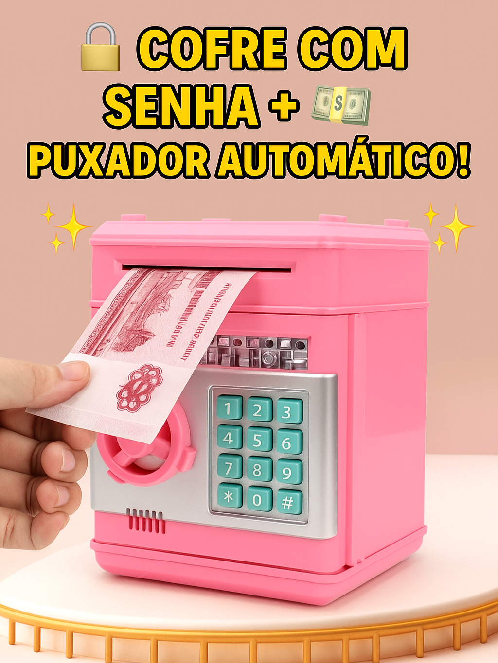 #CofreInfantil #CofreComSenha #EducaçãoFinanceira #BrinquedoInteligente #AchadinhosDaShopee #OrganizaçãoFinanceira #Cofrinho #PresenteCriativo