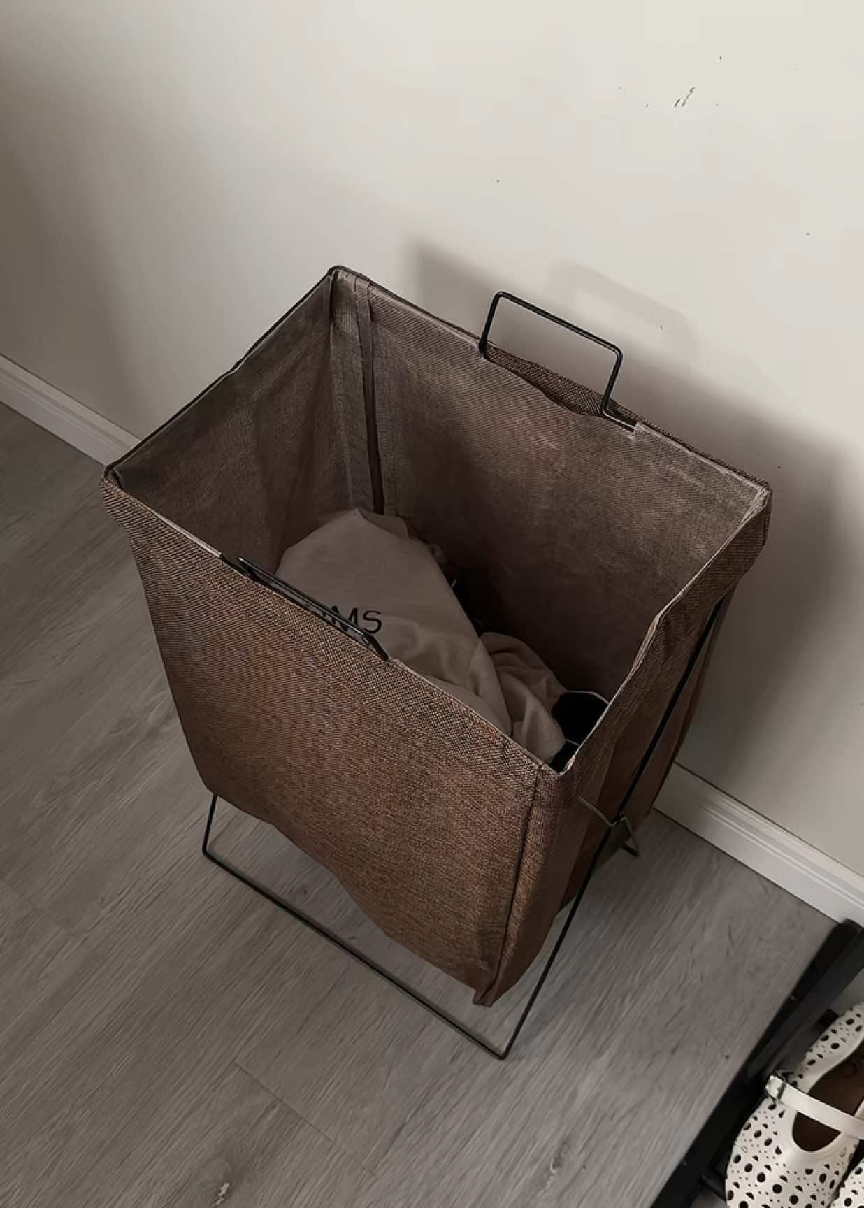 this folding laundry basket will def match ur aesthetics