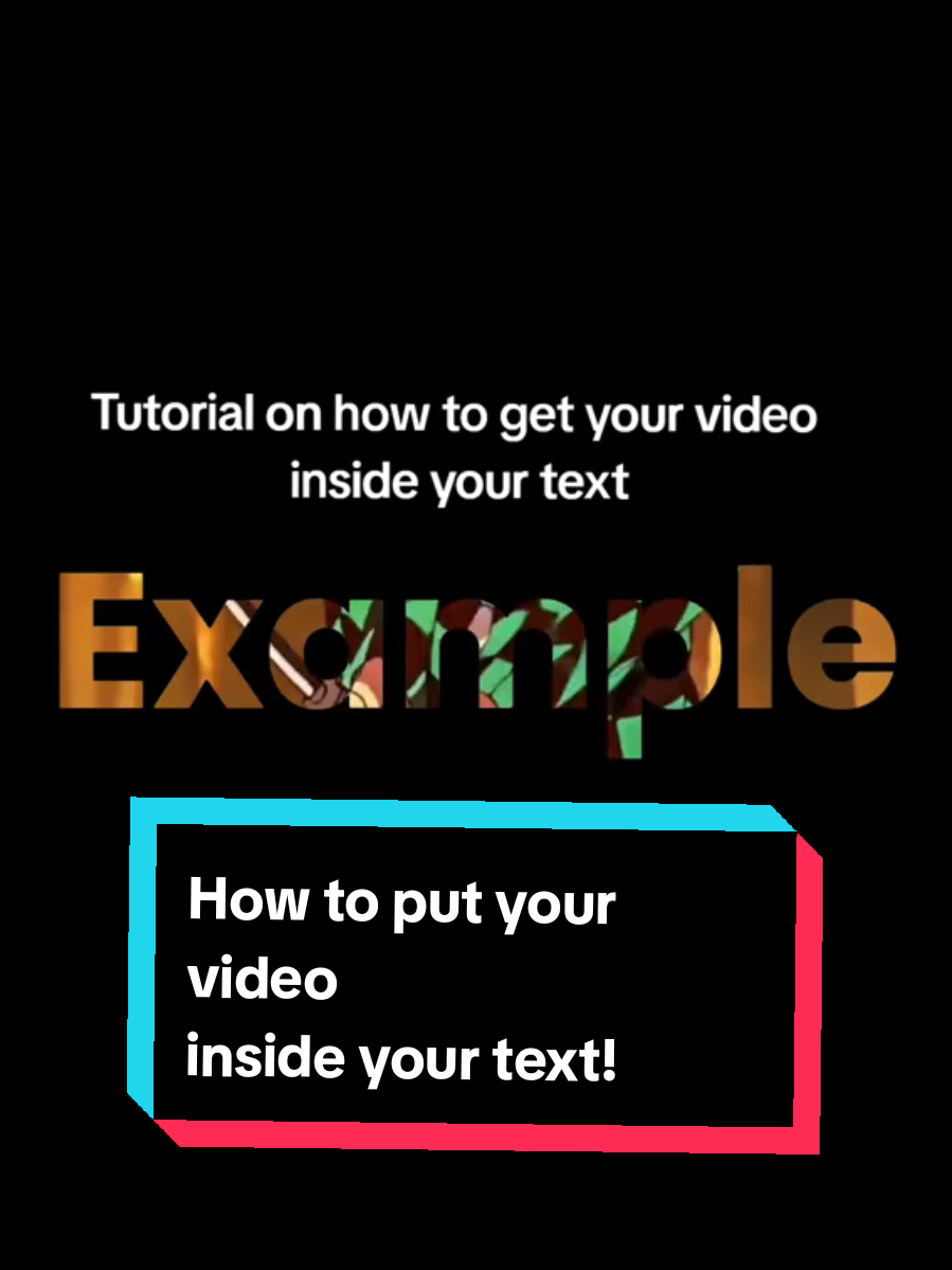 Tutorial on how to put your video inside your text #tut #tutorial #tutorials #edittutorial #capcuttutorial 