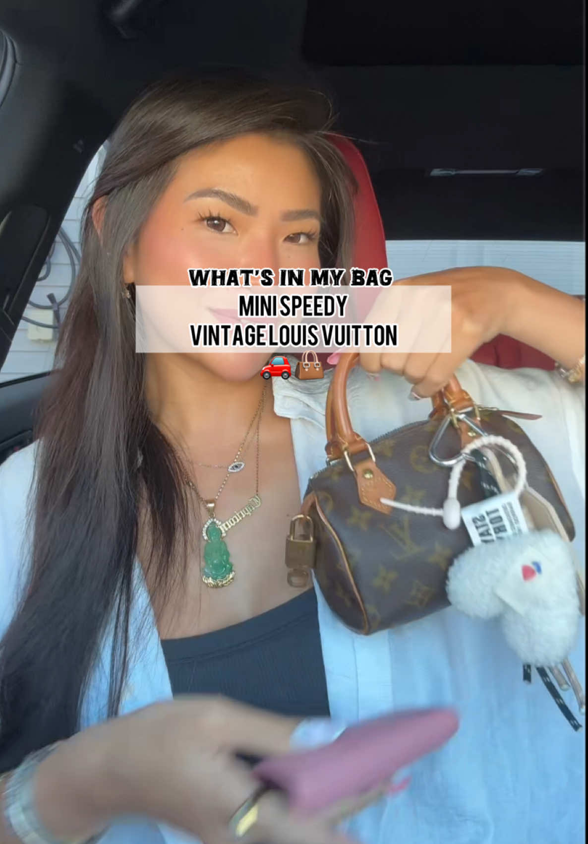WIMB - Car edition 🚗  @Louis Vuitton  @Miu Miu  @tomfordbeauty  @Gucci  #louisvuitton#louisvuittonbag#bagtok#pursetok#wimb#whatsinmybag#whatsinmypurse 