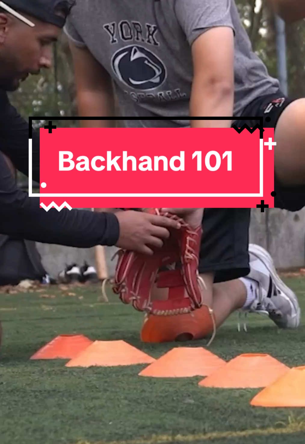 Back hand transfer can be a pain I used to flip the ball up as my transfer (that didn’t work for long lol) But this one move helped my transfers  I call it the swivel.  Not only is it an open entry for your hand to enter the glove… But it’s an easy way to bring your glove closer to your hand Win win.  Transfer = Catch + swivel + take the ball out of your glove Build smoothness by making this move bleed into the next move. All as one move  If you were to rate your backhand 1/10 what would you give it? (I give myself a 6.5) #shortstop #infield #baseball 