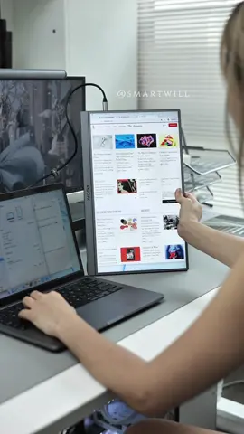 This screen handles all my work, gaming, and entertainment needs! #Portable #Screen #monitor 