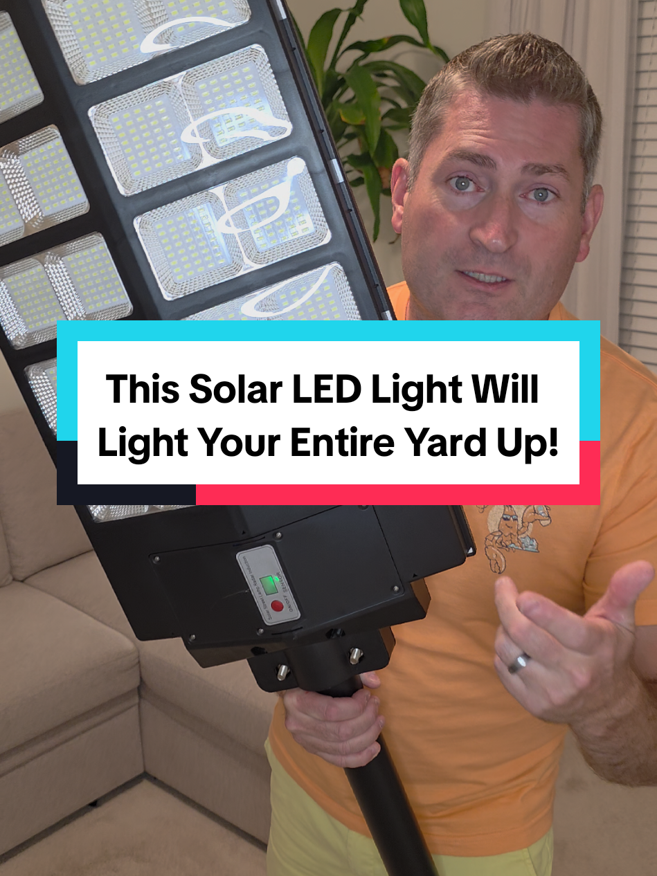 This is the brightest LED solar light I have ever seen! 450000 Lumens with 4200 square feet of coverage! It comes with all of the mounting hardware and can be mounted into a pole in the ground, a shed, a barn, a tree, your house, or anywhere else! #solarlight #streetlight #solarlights #outdoorlights #solarlightsoftiktok #solarlightsoutdoor #ledlight #fyp