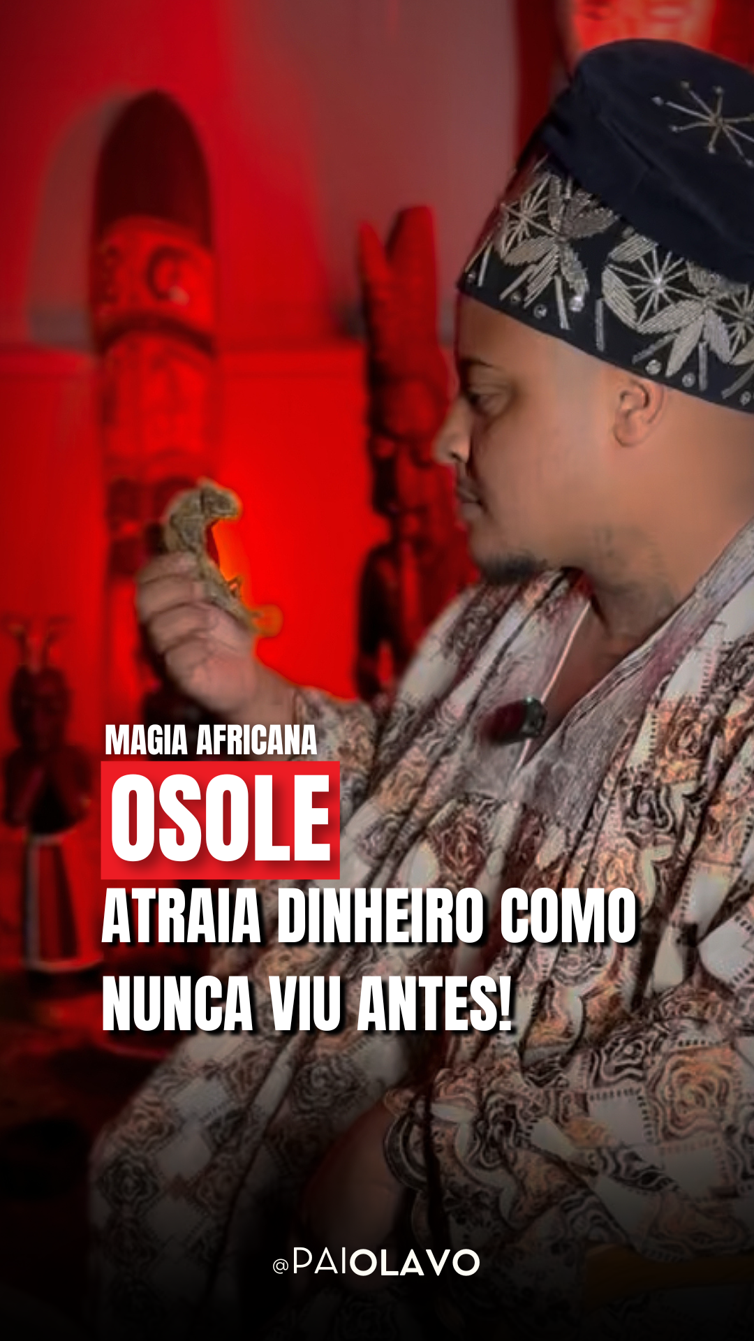 ⚠️ Atenção: Só faça se estiver realmente preparado para lidar com MUITO dinheiro entrando na sua vida. Depois não diga que não avisei... Magia africana legítima, ensinada por quem sabe e pratica. Osole é força de atração financeira que abre caminhos, derruba bloqueios e puxa o dinheiro pra sua mão de forma rápida e intensa. Depois me conte os resultados dessa magia na sua vida, quero ver todos prosperando E MUITO! #exu #axe #ifa #candomble #umbanda #magiaafricana