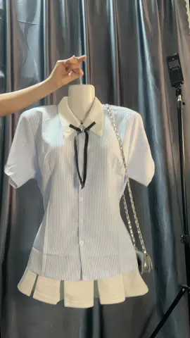 Áo sơ mi chiết eo xinh #aosomichieteo #aosomikieu #outfit #viral #fyp 