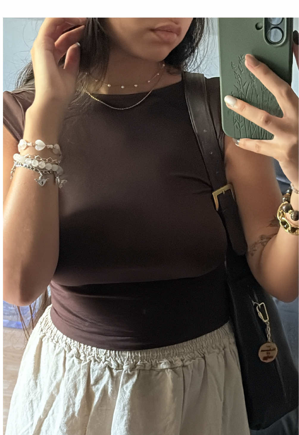 Can you tell what my favorite color is? #OOTD #outfitinspo #outfitideas #fitcheck #earthy #earthyaesthetic #fypシ 