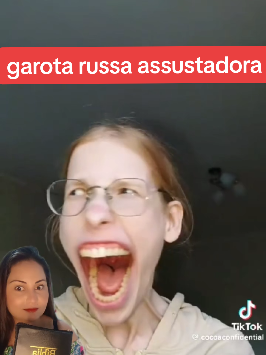 menina russa assustadora #reagindo #newtrend #viral #reagindoavídeos #💀 