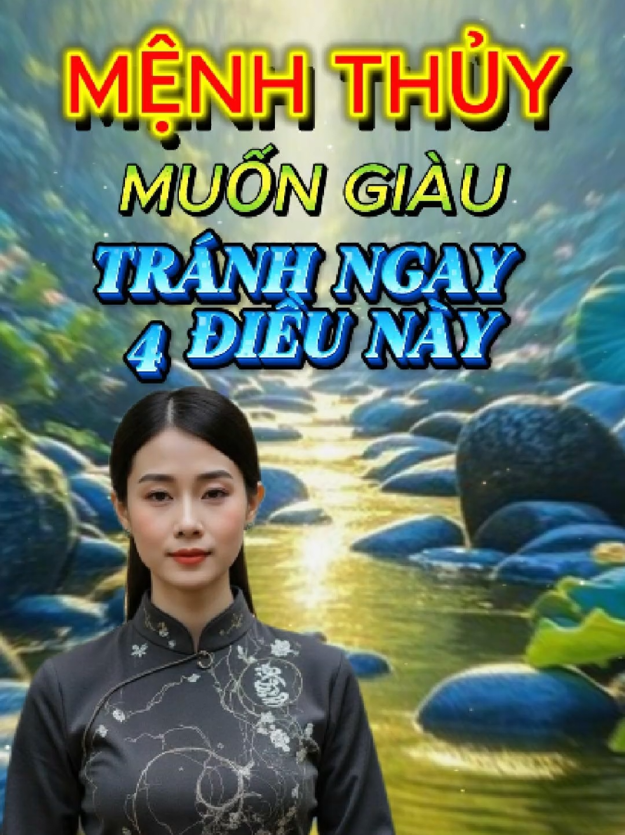 Mệnh Thủy muốn giàu tránh ngay bốn điều này. #MenhThuy #PhongThuyMenhThuy #LifeCodeMenhVanHoc #GiauCoMenhThuy #GiaiMaMenhThuy #PhongThuyTaiLoc #MenhThuyMayMan