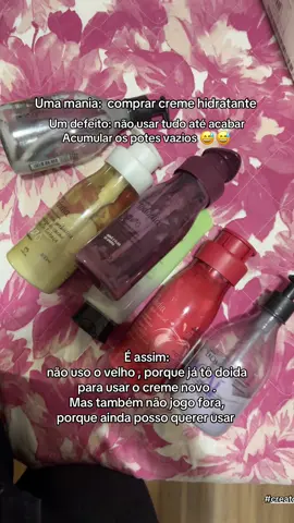 E vc joga fora faltando um restinho ? Vai acumulando potes e mais potes. Hoje foi dia de faxina por aqui  #fyp #diaadia #curiosidades #hidratante 