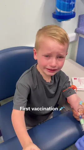 When bravery ends at the doctor's door 💉😅#kids #vaccine #children #funny #scare #fear #scream #fyp #foryou 