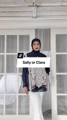 Sally or Clara? Order now di keranjang kuning sekarang dapetin discount ya😍#promoguncang88 #bigsize #vest #vestmewah #blousevest 