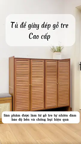 Tủ để giày dép gỗ tre cao cấp #shopgiadung88 #foryou #đogiadungtienich #xuhuong #viral #trending 