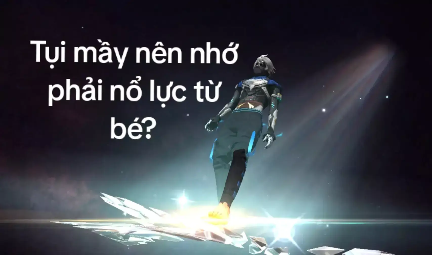 Tụi mầy nên nhớ khi sinh ra mik ko phải nằm ở vạch đích thứ duy nhất tụi mầy phải làm là cố gắng để hơn tụi nó!#xh 