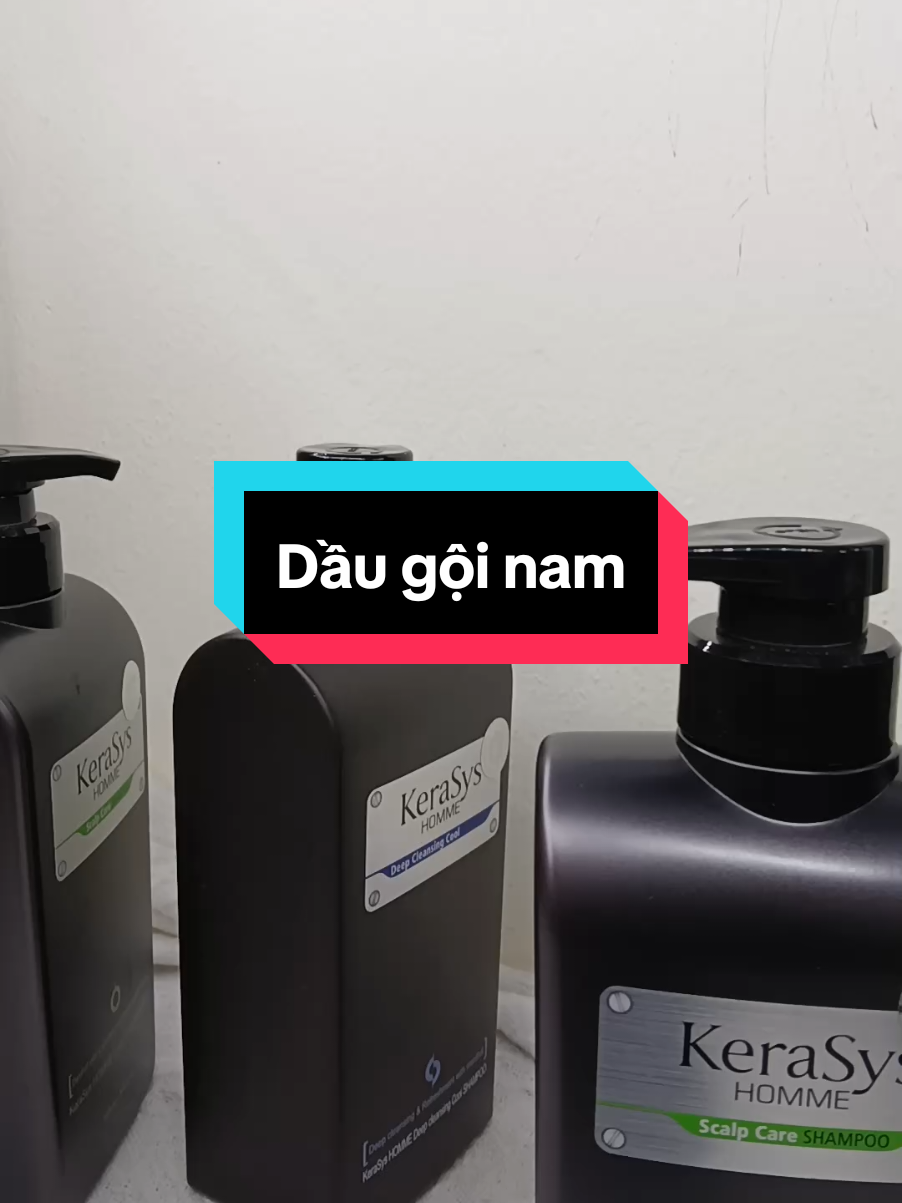 Dầu gội nam kerasys home bạc hà mát lạnh giúp sạch gàu #welcos_chinhhang #daugoi #daugoinam #tocdepmoingay #daugoibacha #daugoitrigau 