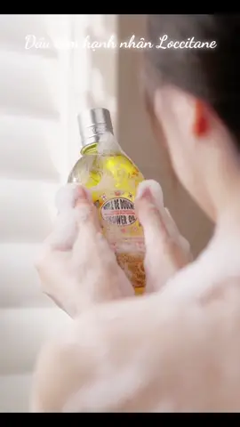 Dầu tắm hạnh nhân loccitane dưỡng ẩm mịn mùi thơm sang xịn #loccitane #dầutam #dautamhanhnhan 
