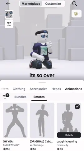 #roblox #itsover #ugcemotes