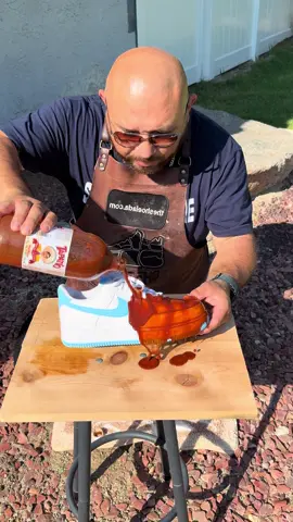 From nasty to classy👌 #shoedoc #shoelada #shoecleaner #150bucks #af1 #tapatiohotsauce 