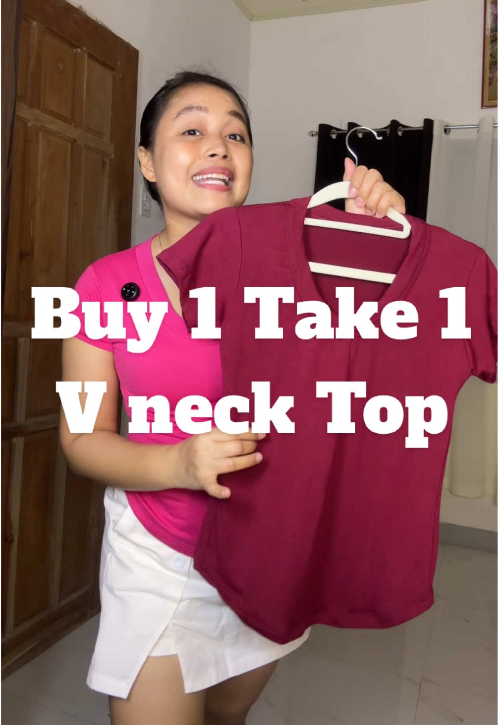 V neck top for women  Buy 1 take 1 ❤️  #vnecktop #vnecktshirt #Vneck 