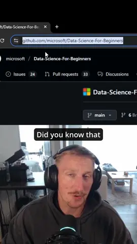 Free beginner resources from Microsoft 😎 This GitHub repo from Microsoft is loaded with lessons for beginners looking to advance their skills in data science. If you’re just getting started, you should definitely take advantage of free resources like this. Getting started can be a difficult task. Luckily there are free resources like this out there from reputable companies like Microsoft! Follow for more free coding resources ✅ #code #coding #Tech #learntocode