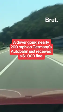 A driver going nearly 200 mph on Germany’s Autobahn just received a $1,000 fine. #autobahn #speeding #germany #speedingticket