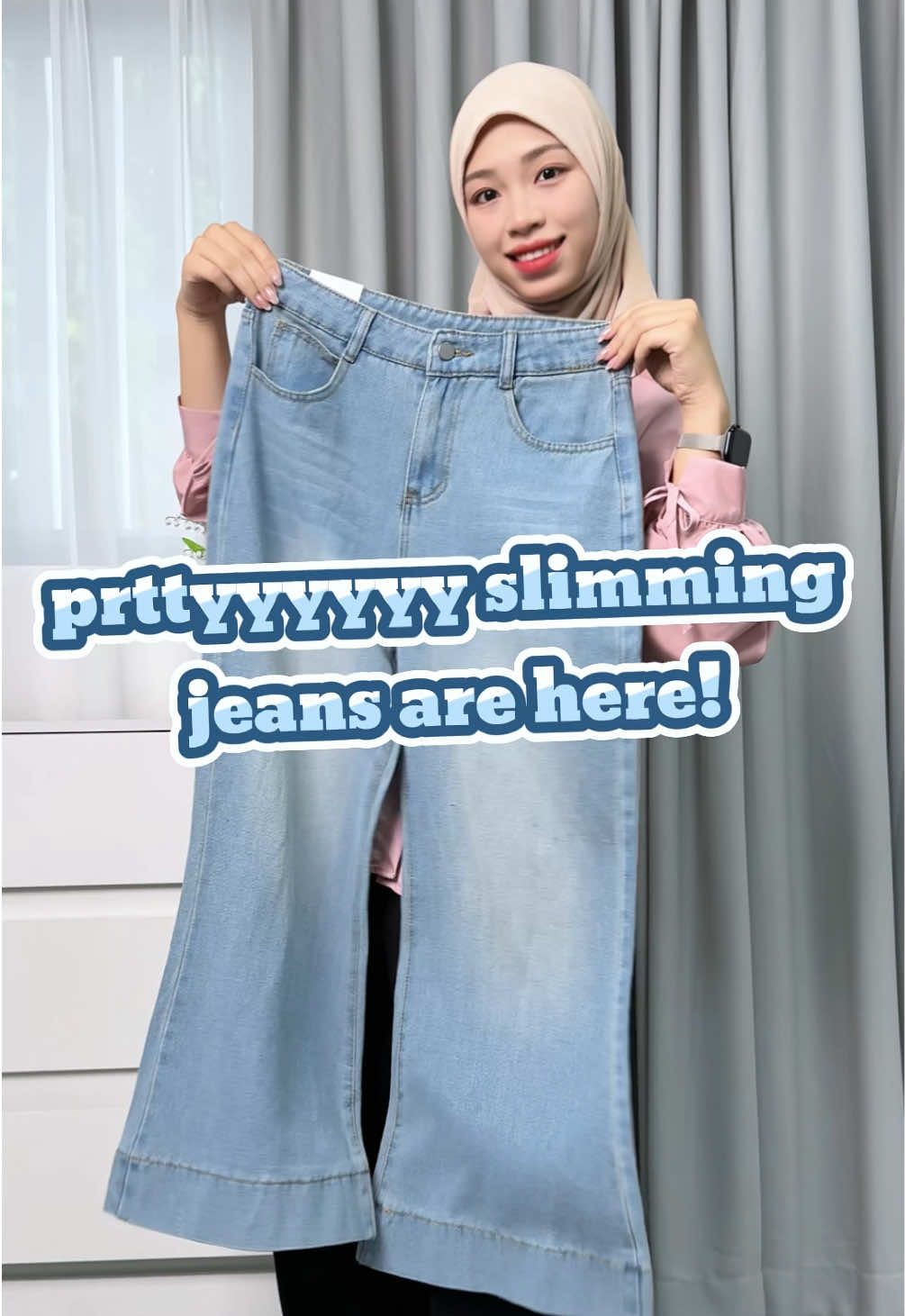 ✨Orang pendek memakai seluar ajaib🔥Secara visual meningkatkan kaki sebanyak 20cm #clashemy#flaredjeans#flarepants#flaredleggings #classy #jeans#highwaistpants #fashiontiktok #trousers #celanawanita #trousersoutfit