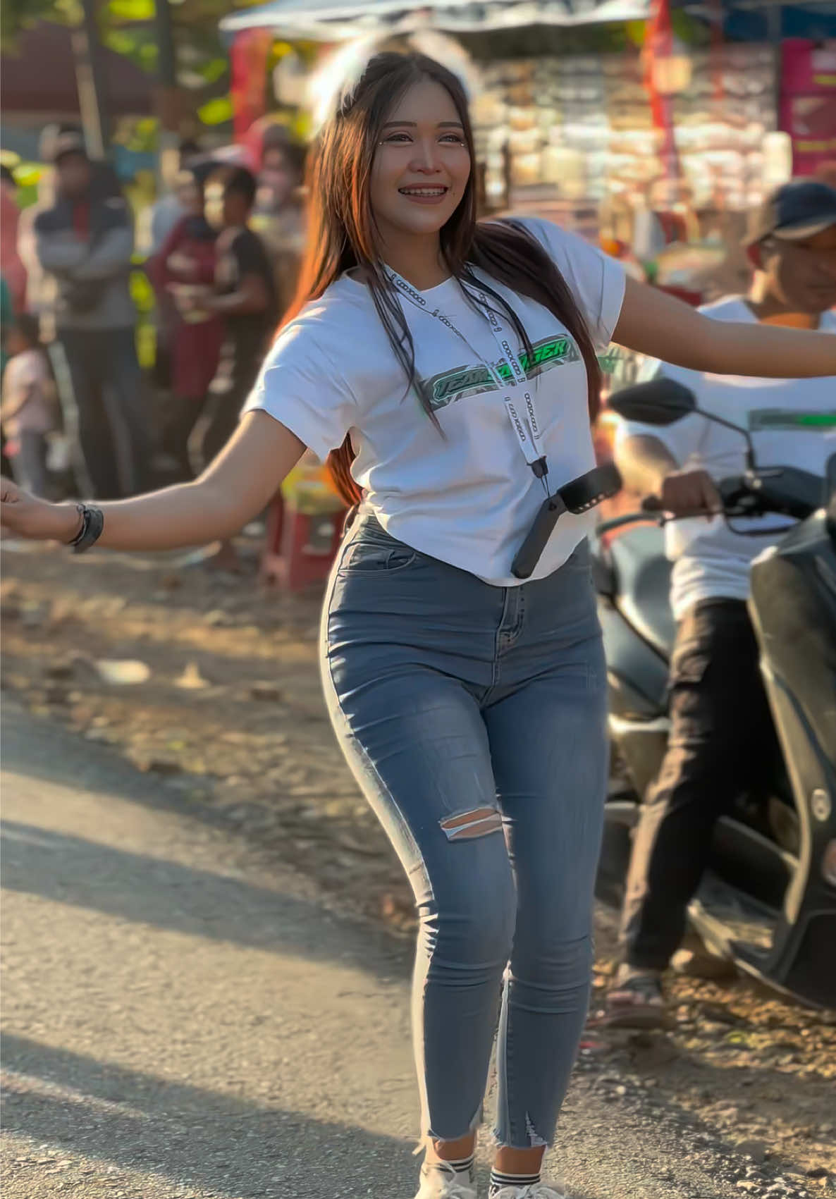 Celana jeans wanita keren #karnaval #dance #karnavalsoundsystem #fyp 