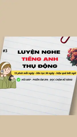 Nghe tiếng anh thụ động 15 phút mỗi ngày #nghetienganhthudong #luyennghetienganh #hoctienganh #xuhuong 