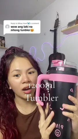 Replying to @Mikay Heart🦋 worth it tlaga !!! #tumbler #1200mltumbler #bigtum #scratchproof #insulatedtumbler 