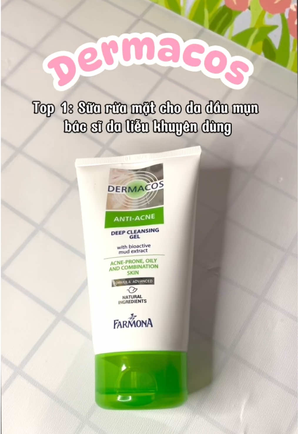 Top 1 sữa rửa mặt cho da dầu mụn bác sĩ da liễu khuyên dùng ạ #dermacos #suaruamat #duongda #dadaumun 