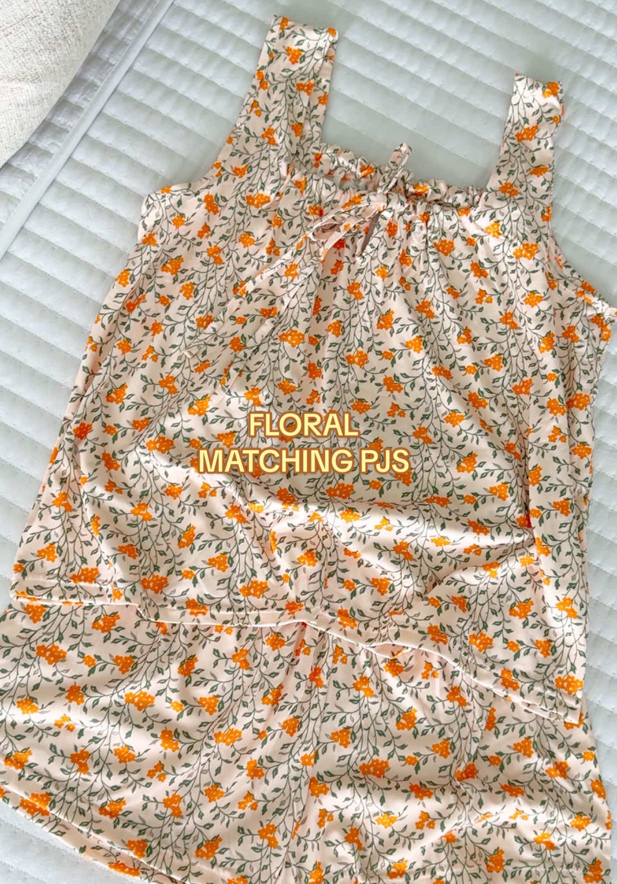 The cutest pjs with the prettiest details 🥹🌼  #fyp #floralpjs #matchingpjs #tiktokshopfinds #cutepjsets #tiktokshopmatchingset #matchingset #floraloutfit #coquette 