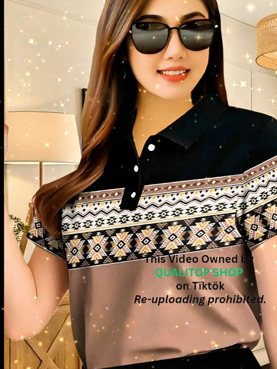 Step up your modern fashion style with this stunning oversized women’s ethnic pattern polo shirt. 💕 Featuring breathable short sleeves, a chic lapel with buttons, and a relaxed fit, it’s perfect for daily wear while keeping that fashionable edge. Whether you’re serving OOTD vibes or looking for TikTok fashion inspo, this top is all about comfort + style. Your next go-to for fashion TikTok trends — dress to impress effortlessly! 🌸✨ 🔥 #OOTD  #fashiontiktok  #modernstyle  #dresstoimpress  #TikTokFashion 