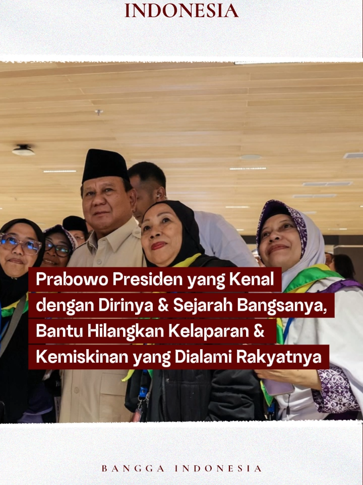 #PresidenPrabowo kenal dengan dirinya dan sejarah bangsanya. Bantu hilangkan kelaparan dan kemiskinan yang dialami rakyatnya. ❤️ #Prabowo #PresidenIndonesia