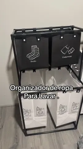 Double Layer Organizing Laundry Basket, 1 Count Clothes Storage Basket, Clothes Classification Storage Basket, Home Organizer for Bathroom, Laundry Room #organizer #laundryorganization #laundry 