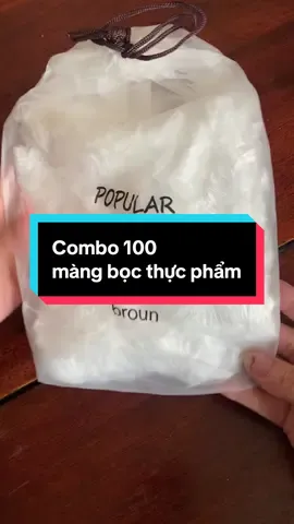 Combo 100 màng bọc thực phẩm PE túi gấu có chun bọc đồ ăn co giãn . Đồ ăn bọc lại bảo quản trong tủ lạnh an toàn sạch sẽ dùng tiện lợi lắm ạ. Mọi người săn ngay về dùng nha #mangboc #mangbocthucpham #mangbocthucphamgau #xuhuong #xuhuongtiktok 