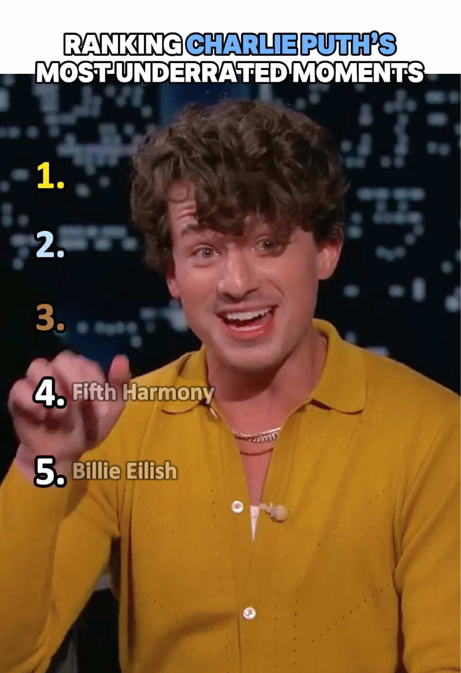 Ranking Charlie Puth’s most underrated moments 🎤#CharliePuth #music #talent #genius