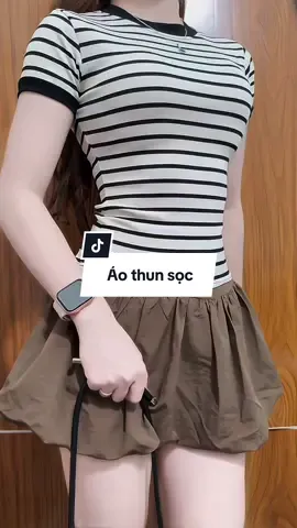 Áo thun sọc ngang #xuhuong #aothun #aothunsocngang #phoidoxinh #macdepmoingay 