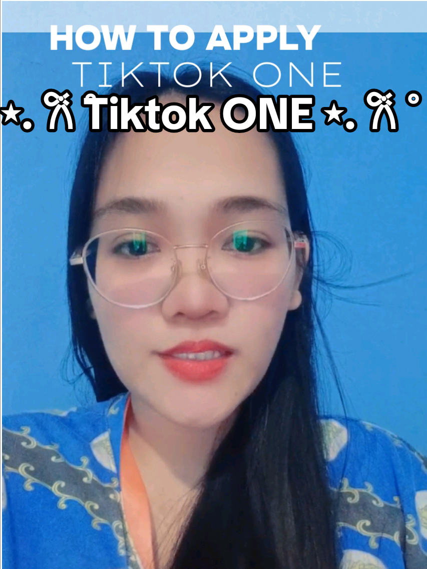 How to apply tiktok one  #tiktokone #tiktok #tutorial 