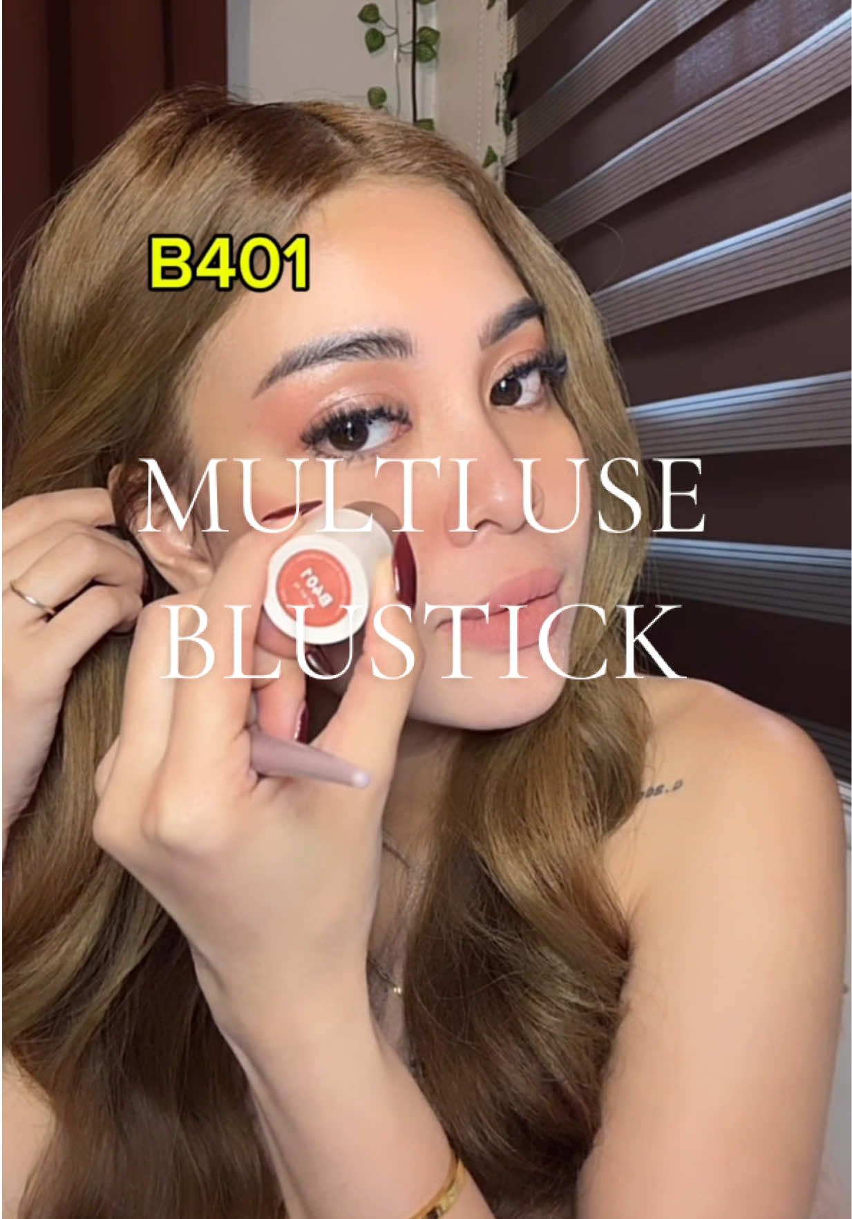 Must try this multi use blush stick! #maange #maangeblush #multiuse #blushstick #maangemakeup 