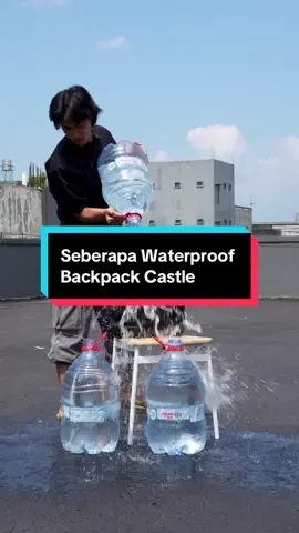 ini nih yang katanya tas paling tahan air di Alba Project. Emang seberapa waterproof sih Backpack Castle? #albaproject #tasransel #taslaptop 