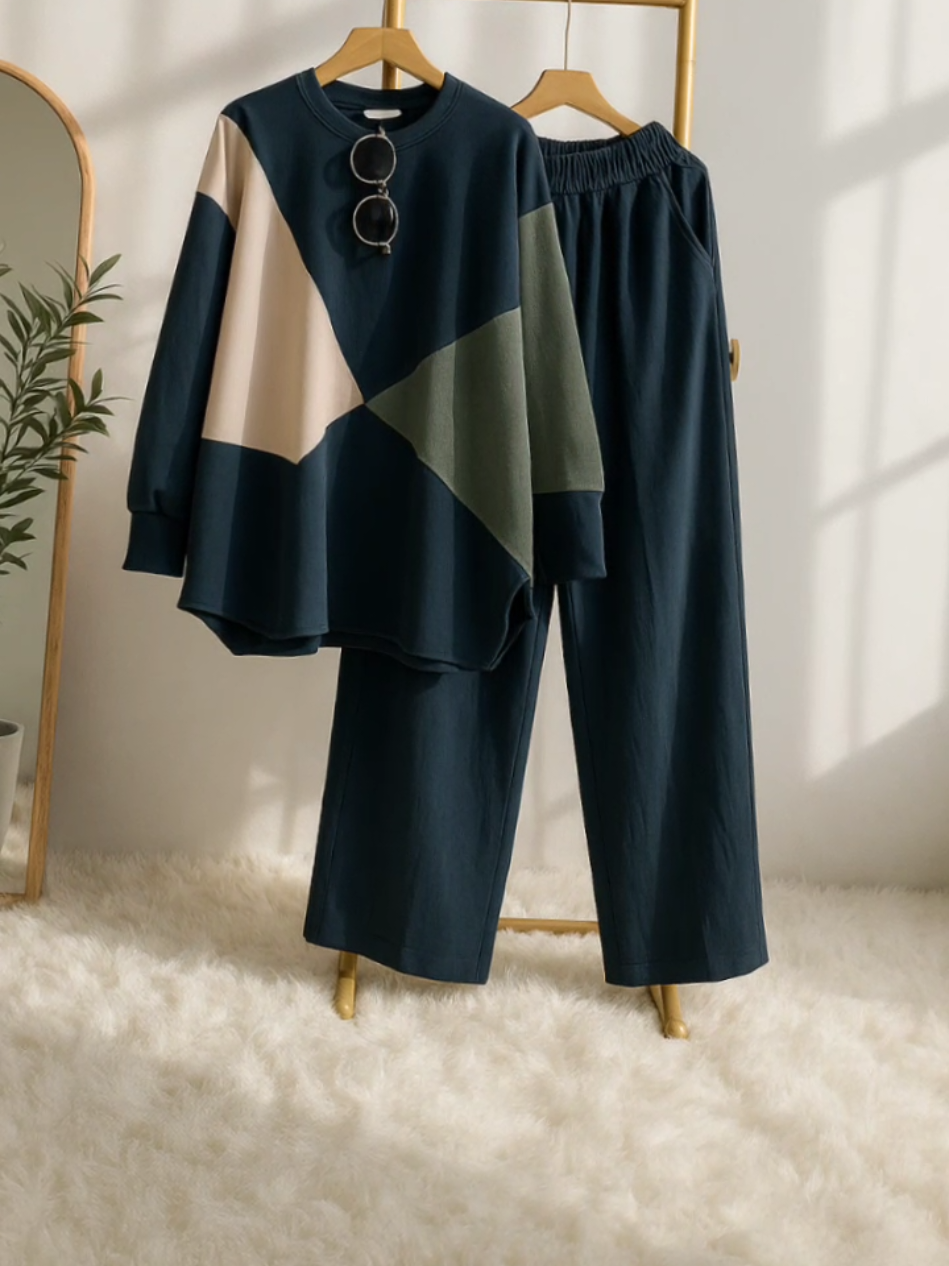 Irene One Set Setelan Wanita crinkle airflow kombinasi #promogajiansale #onesetsetelanwanita ##irene #bajucrinkle #fyp #fashiontiktok #outfit 