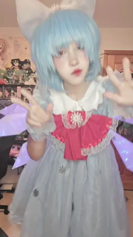inspo @instagram/talya.core  #cosplay #kawaii #cirno #tohou