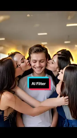 New Filter AI #girlfriend #trend #filter #kiss 