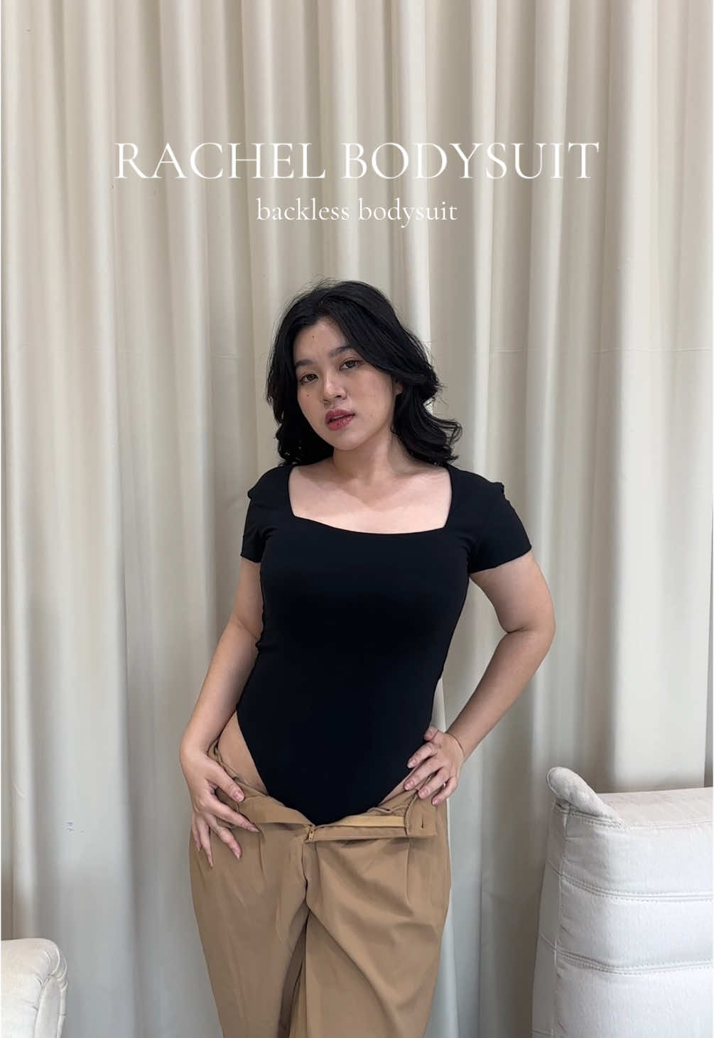 Backless bodysuit in black ✨ #backless #bodysuit #top #outfit 