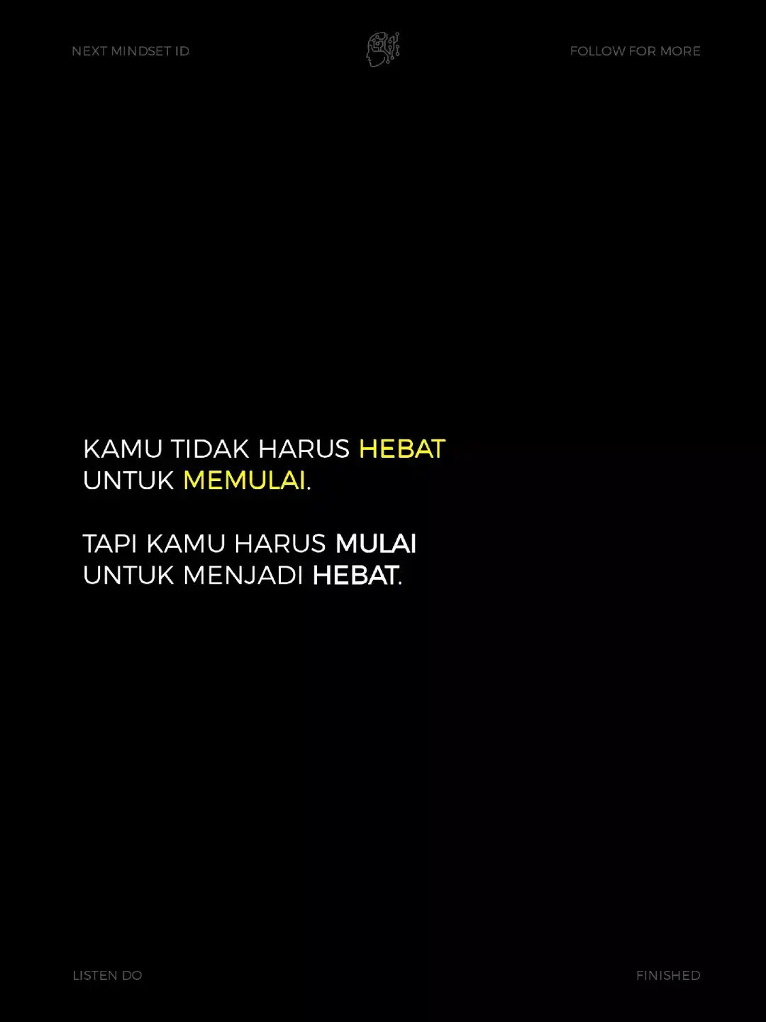 Kadang kita terlalu sibuk menunggu sampai “siap” atau “sempurna”, padahal kuncinya cuma satu: mulai sekarang 🚀 kamu nggak perlu jago dulu untuk mulai, tapi kamu harus mulai untuk jadi jago 💪✨ #motivasi #semangatpagi #mulaisekarang #inspiration #selfgrowth #fyp #fypindonesia #motivationdaily #quotesharian #mindsetpositive