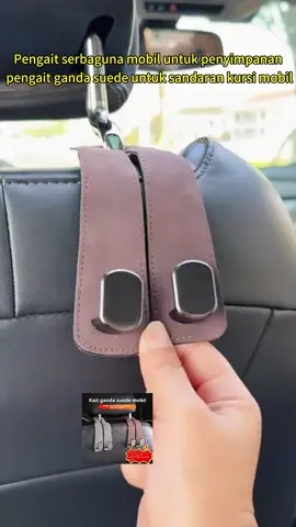 Pengait serbaguna mobil untuk penyimpanan, pengait ganda suede untuk sandaran kursi mobil, pengait logam multifungsi tersembunyi di sandaran kursi mobil, pengait penyimpanan aksesoris interior mobil dengan tempat ponsel#GantunganMobil#AksesorisMobil#PerlengkapanMobil