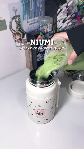 Một chiếc bình giữ nhiệt siu cute 🎀🎀 🐼🐼 #binhgiunhiet #unboxing #atth #binhgiunhiet1000ml #binhgiunhietniumi 